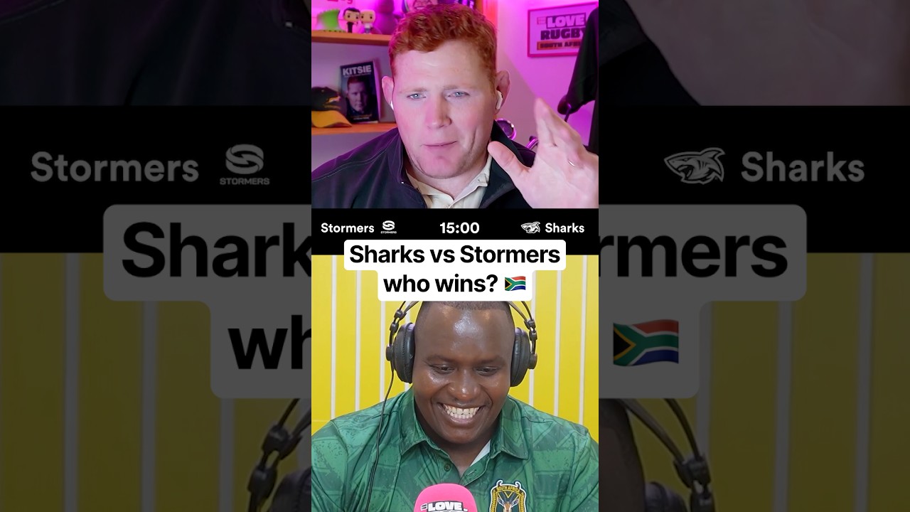 Who wins? Sharks or Stormers? 😳🇿🇦Let us know down below. 👇 #rugby #springboks #boks