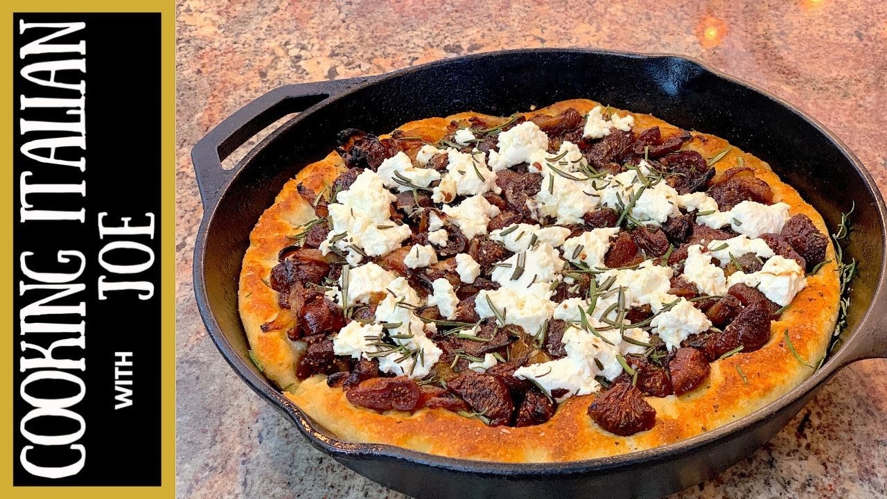 Focaccia Pizza with Figs and Goat Cheese | Cooking Italian with Joe