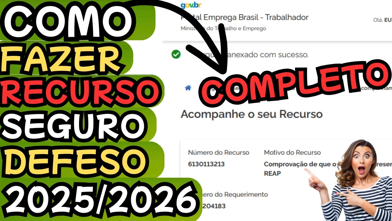 COMO FAZER RECURSO PASSO A PASSO COMPLETO MTE SEGURO DEFESO 2025/2026
