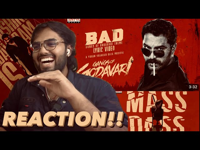 BAD - Gangs of Godavari Theme | REACTION!! | VishwakSen | Krishna Chaitanya | Yuvan Shankar Raja class=