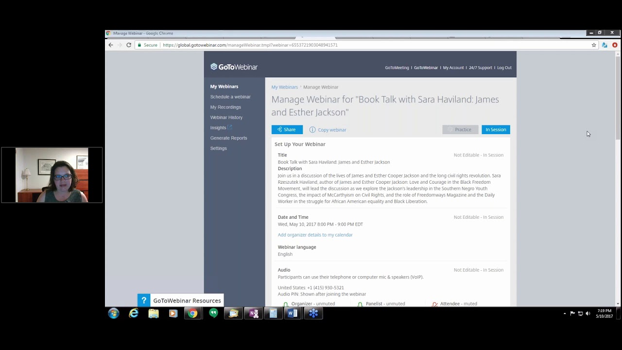 Book Talk with Sara Haviland : James and Esther Jackson