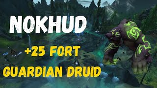 Guardian Druid M+ 25 Nokhud | Fort Sanguine Volcanic | Bear So Strong You Can Tank In Human Form