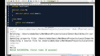 15.5 : Demo – Local and Static Inner Classes — [Abdul Bari] Java Course