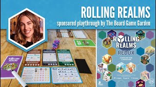 Rolling Realms Playthrough (the Board Game Garden)