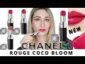 CHANEL || NEW! ROUGE COCO BLOOM LIPSTICK || REWIEW, SWATCH & COMPARISON TO COCO FLASH #chanelmakeup