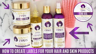 How To Create A Label For Your Hair Or Skin Products Ep7 Boss Queen Series Start A Hair Care Brand