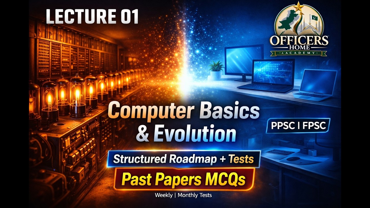 Officers Home Academy | Lecture 01: Computer Basics & Evolution - YouTube