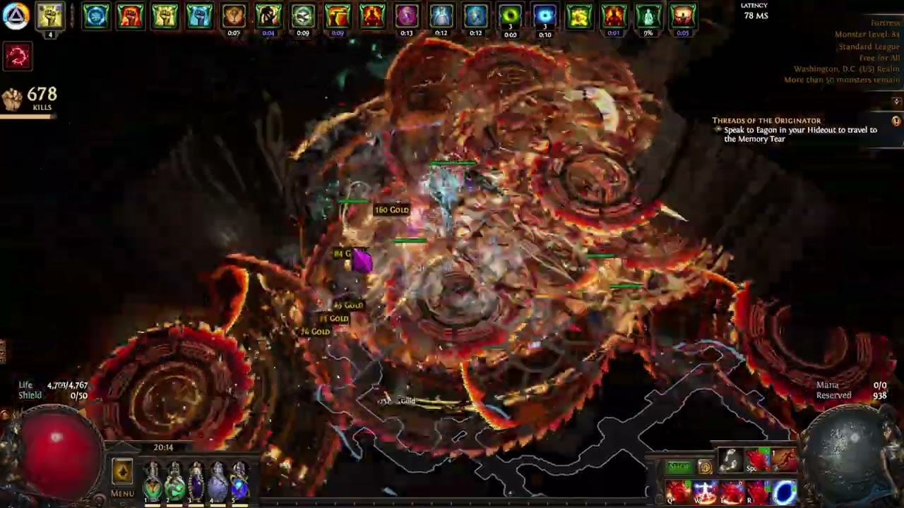 Map T17 Fortress With Vaal Blade Vortex POE 3.27 STD