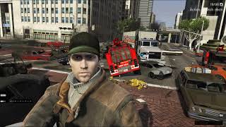 GTA V Watch Dogs Mod Aiden Pearce Gameplay