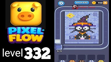 Pixelflow level 332 Guide Walkthrough Solution