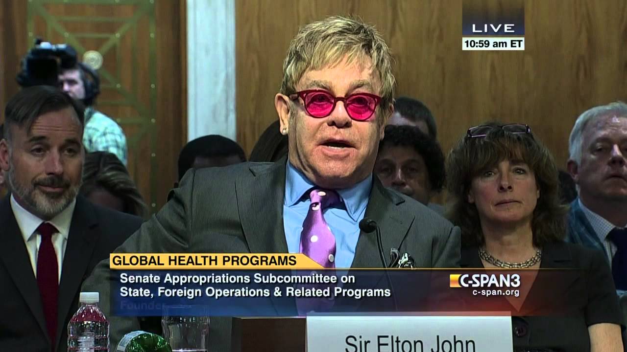 health industry jobs Elton John answers question from Sen. Graham on Global Health (C-SPAN)