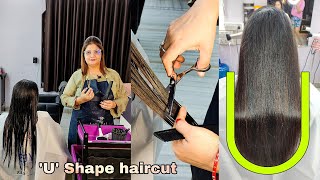 Very easy U Hair cut || how to U shape Haircut tutorial step by step Hindi | Sumansi Sahgal