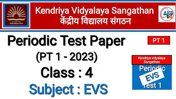 Pt1 Question Paper | KV Pt1 Question Paper Class 4 EVS | EVS Pt1 Question Paper Class 4