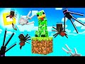 SOPRAVVIVO SOPRA UN SOLO BLOCCO DI MOSTRI - MINECRAFT ITA