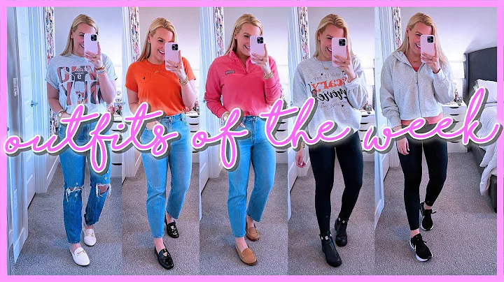 WHAT I WORE THIS WEEK (FALL OUTFITS OF THE WEEK 2022) ORANGE THEME || Kellyprepster