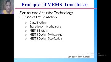 MEMS-transducer and sensors- lecture no-5