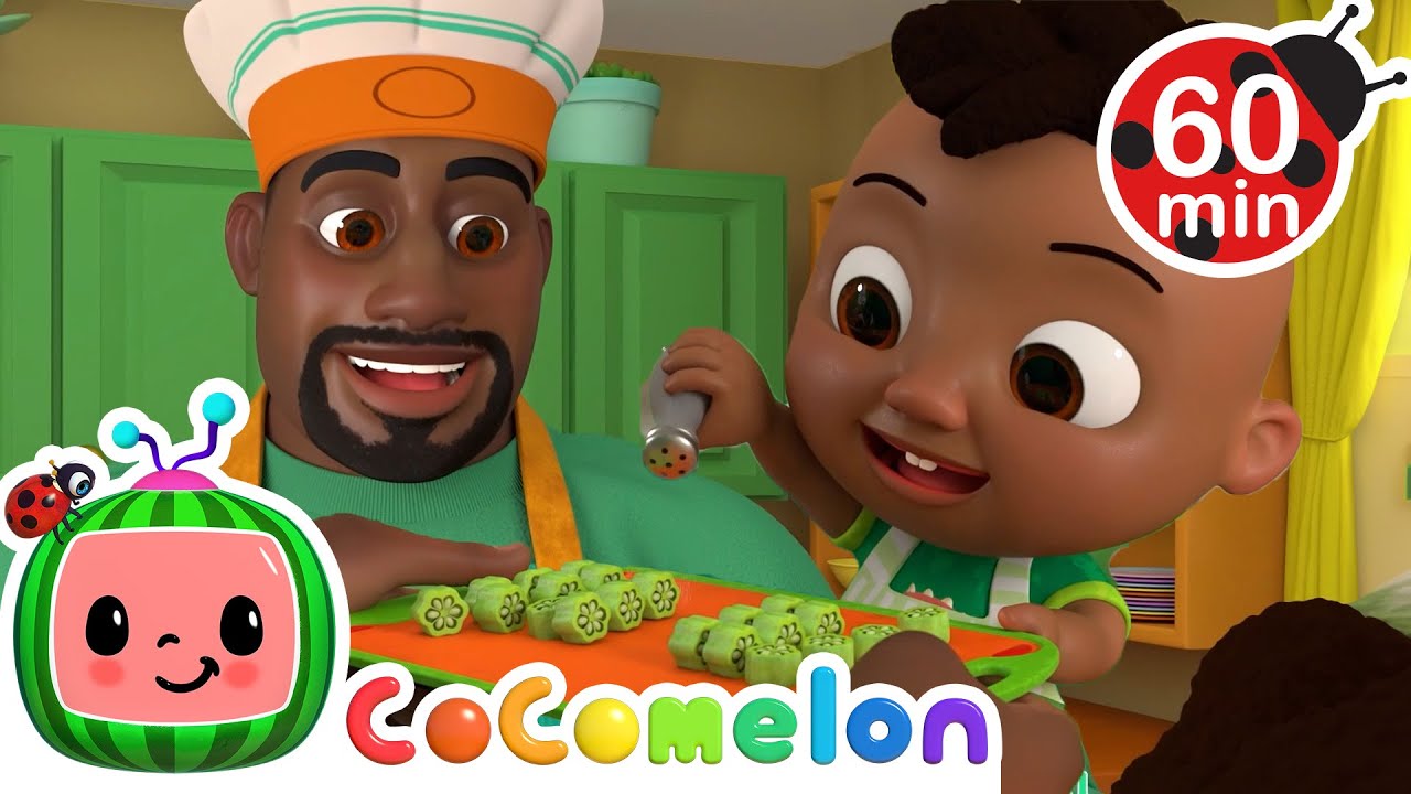 Yes Yes Vegetables 🥕 | Cody Time 🦖 | 🔤 Subtitled Sing Along Songs 🔤 ...