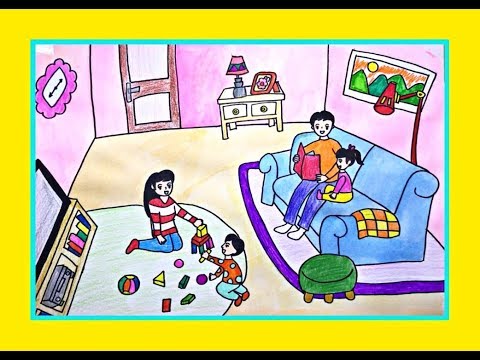 Video VẼ TRANH ĐỀ TÀI : GIA ĐÌNH CỦA EM - youtube
