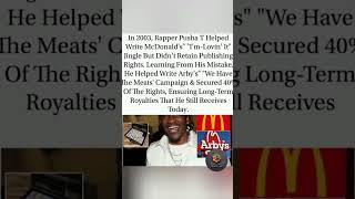 Learn from your L’s 🍟💰 Pusha T turned a McDonald’s miss into an Arby’s bag.Hashtags:#PushaT #