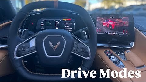 Different Drive modes on Your C8 Corvette