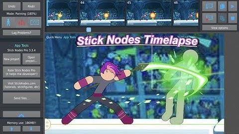 Stick Nodes Time Lapse - Brawlhalla Ada Animation