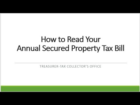 How to Read Your Property Tax Bill