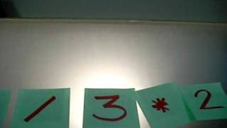 Tangible calculator with reacTIVision
