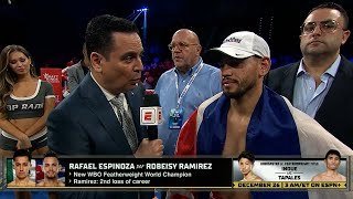 Robeisy Ramirez Vows to Be Back After Stunning Loss to Espinoza Wants Rematch | POST FIGHT INTERVIEW