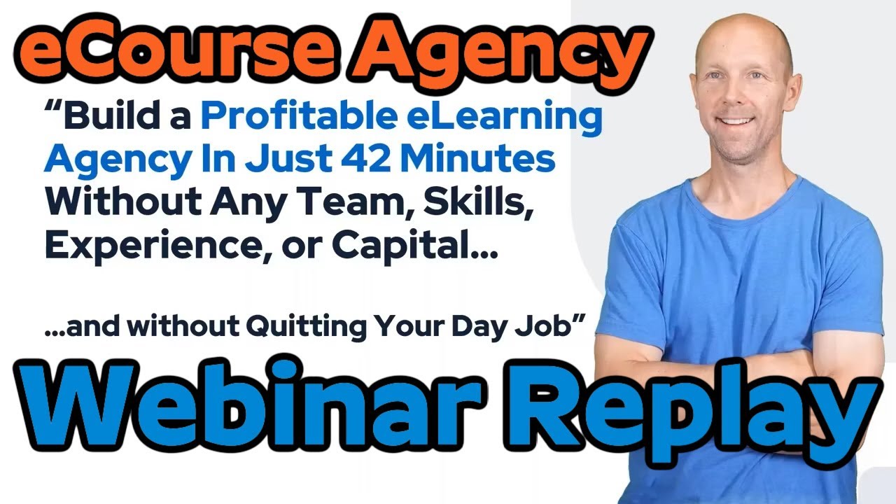 eCourse Agency Review inar Replay Demo Bonus STUNNING Video Course