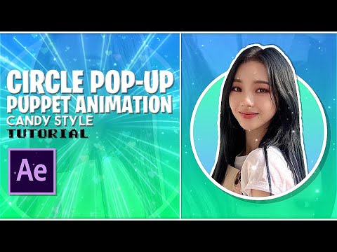 candy style circle pop up + puppet animation after effects tutorial!