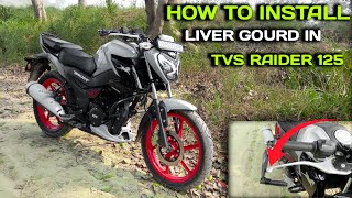 HOW TO INSTALL LIVER GOURD 🏍TVS RAIDER125 
