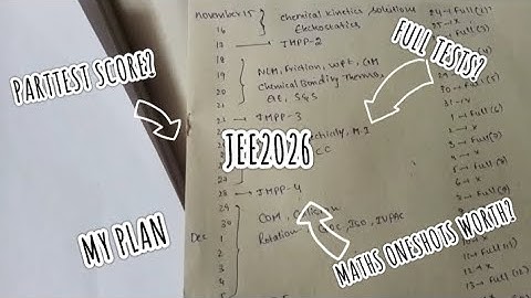 JEE2026?||my part test score???||my plan||full tests||jmpp||syllabus update||my strategy for maths||