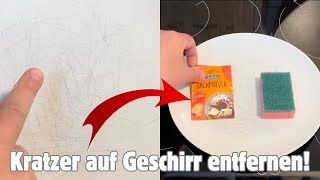 So Entfernst Du Kratzer Und Schwarze Streifen Auf Geschirr Wie Bekommt Man Kratzer Auf Teller Weg?