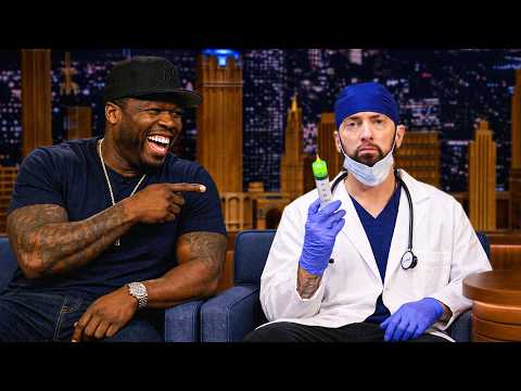 Nobody Breaks White-Coat Eminem's Stone Face Like 50 Cent With That One Shot