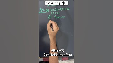 Class-10 Exercise-4.3 Q.2(ii) |#maths #class10maths #quadraticequation #class10 #mathshorts #math