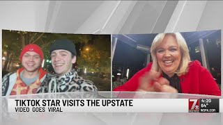 #7Viral TikTok star visiting upstate creates viral video with our own Amy Wood