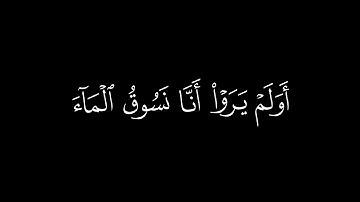 كروما قرآن~ أولم يروا أنا نسوق الماء إلى الأرض الجرز|بصوت القارئ الشيخ أحمد بن طالب.