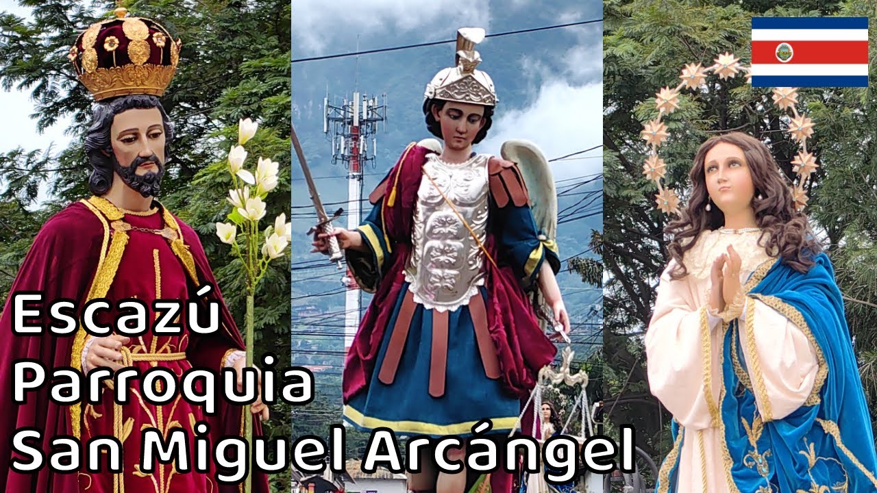 Procesión San Miguel Arcángel, María Santísima y San José de la Boca del Monte, Escazú, 2024.