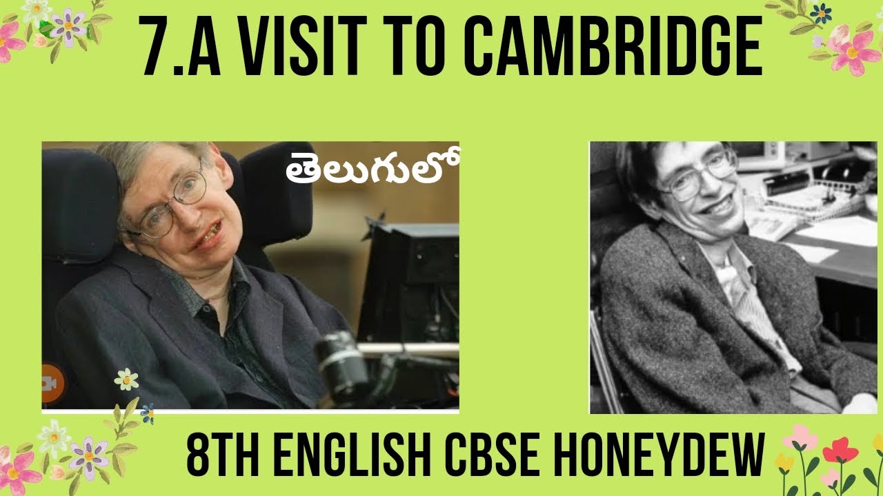  8th English CBSE Syllabus Honeydew 7th Unit A Visit To Cambridge 