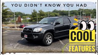 10 Very interesting Toyota 4Runner 4th Generation Cool Hidden features • You didn’t know you had!