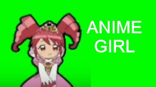 ✔️GREEN SCREEN EFFECTS: Anime Girl