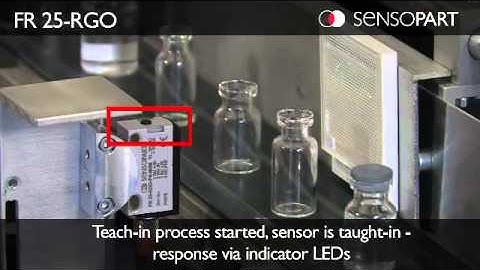 FR 25-RGO Retro-reflective light barrier for the recognition of transparent objects