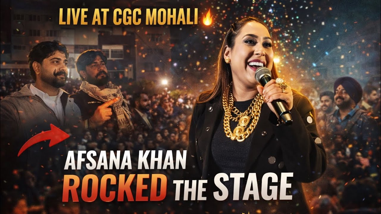 Afsana khan | live performance at CGC university mohali 