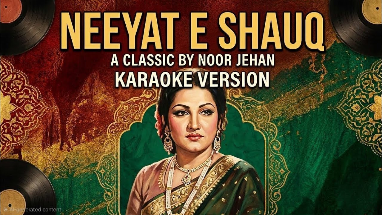 Neeyat-E-Shauq Full Karaoke With Lyrics | Noor Jehan | Nasir Kazmi | Mohsin Raza | Asha Bhosle