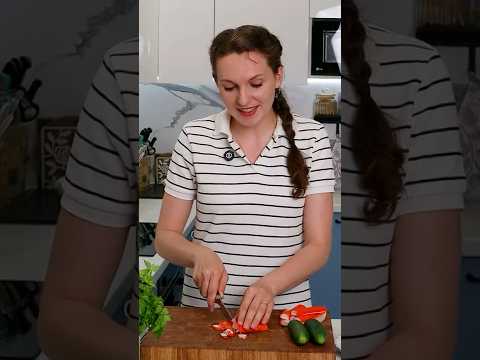 Салат ешь и худей! Минутный летний салат с капустой. Крабовый салат #салат #ппсалат #овощнойсалат