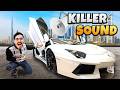 White Lamborghini Silencer Sound 5 करोड़ की ये गाडी कान फाड़ सकती है !