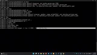 cryptography: generate asymmetric key with open ssl and ssh