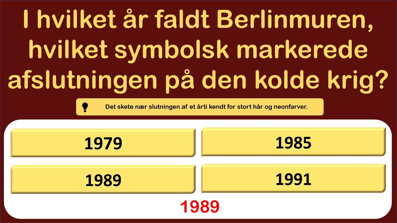 Hvor Klog Er Du? 🧠 Test Din Paratviden Med 15 Spørgsmål! | Den Store Danske Quiz