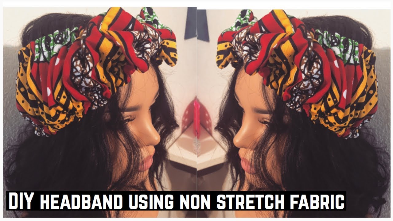 DIY HEADBAND WITH BOW USING NON STRETCH FABRIC YouTube