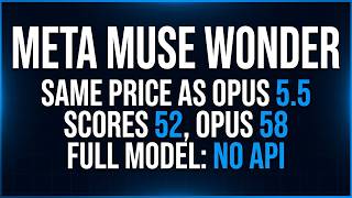 Meta's Muse Wonder: Opus 5.5 price, 6 points behind